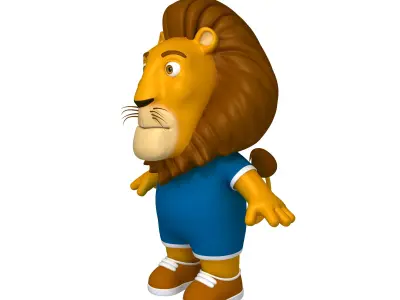 Lion Cartoon 3D model