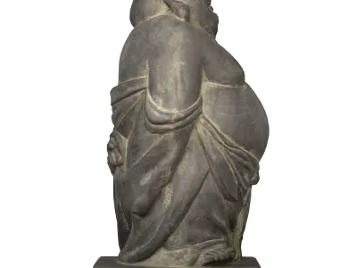 Fat Buddha Low-poly 3D model