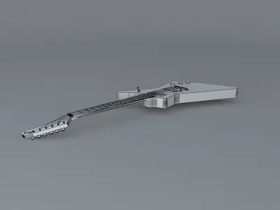 Gibson Explorer guitar Free 3D model