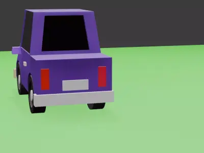 gaming car  Low-poly 3D model