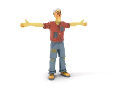Zombie Character model pack Low-poly 3D model