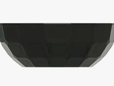 Glass bowl decorative 3D model