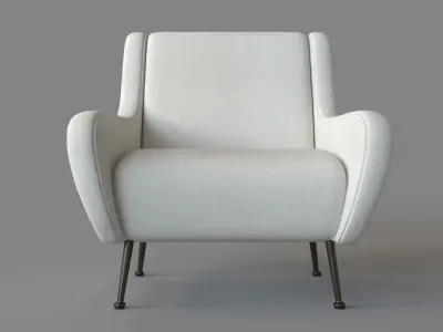Marley Arm Chair Beige 3D model