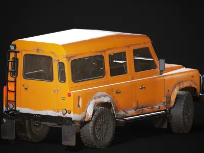 Land Rover Defender Game-ready model Low-poly 3D model