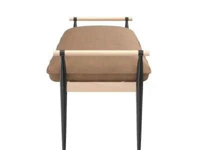 Four Hands Charlotte Bench Thames Raven 3D model