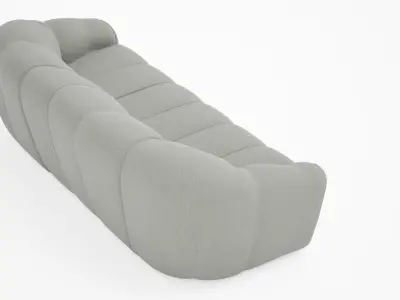 Modern Luxury Sofa 3D Model  High-Quality Low-poly 3D model