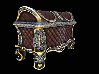 vintage chest luxurious 3D model