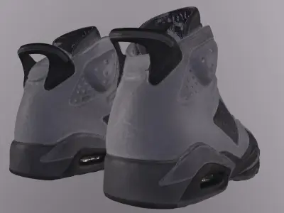 NIKE AIR JORDAN 6 SHOES PBR Low-poly 3D model