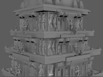 Indian temple 02 3D model