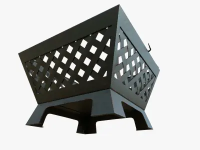 Fireplace Garden Equipment Yard Log Fire Park 3D model