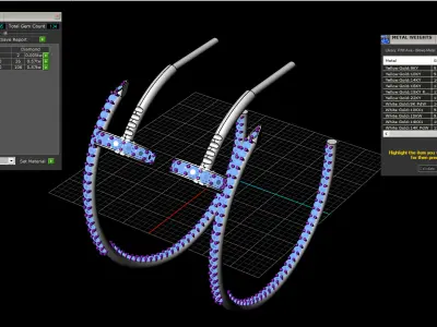 Earrings 10524 3D print model
