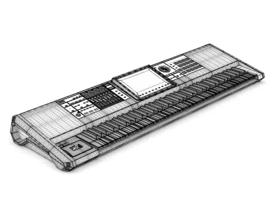 Keyboard Workstation 3 3D model