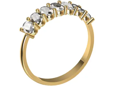 RING OVAL WEDDING Free 3D print model