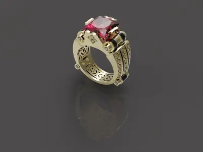 Man  ring N - 6 3D print model