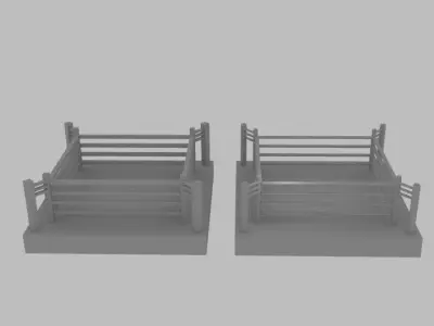  Low Poly Boxing Ring  Free low-poly 3D model