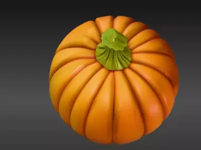 Cartoon Jack-O-Lantern 3D Model Halloween Two Model Pack 3D model