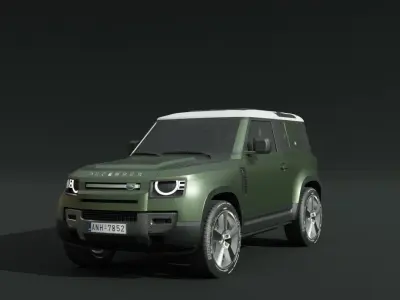 Land Rover Defender Low-poly 3D model purchase