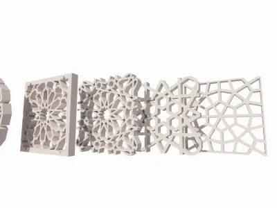 Interior decoration designs and patterns pack5 3D print model