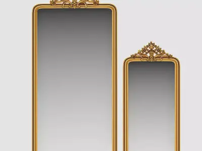 classic carved frame 01 3D model