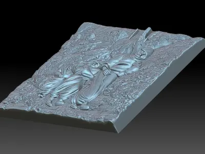 Three sisters 3D print model