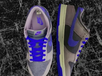 NIKE DUNK 3D SHOES - BLUE Low-poly 3D model