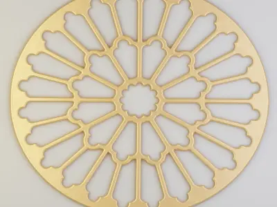 stained glass 14 pieces 3D model