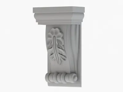 Scroll Corbel 12 3D model