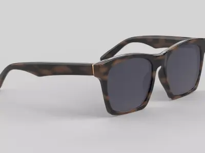 Rasha Eyewear Glasses Low-poly 3D model
