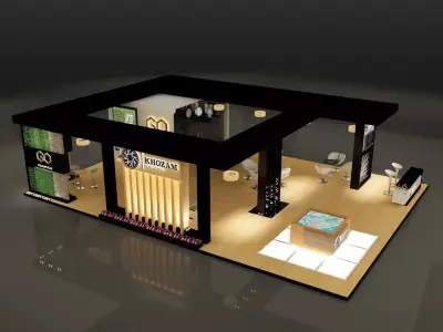 Booth Exhibition Stand a253 3D model