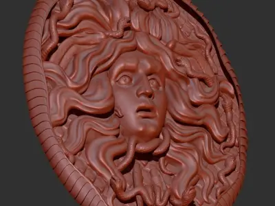 Medusa Gorgon  Head  3D print model
