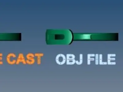 Safety Pin Style Band Ring Size4 3D print model