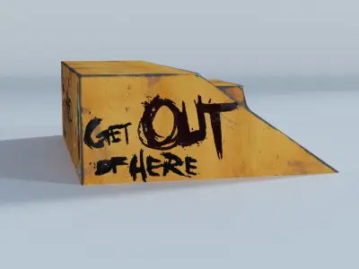 Skate Park Low-poly 3D model