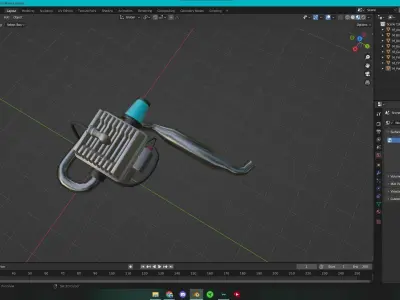 Moteur Kart 3D model