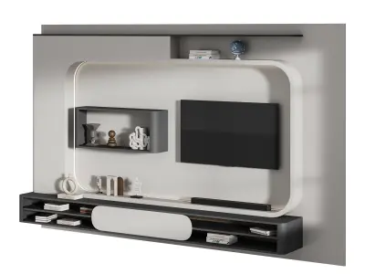 Modern TV Wall 023 3D model