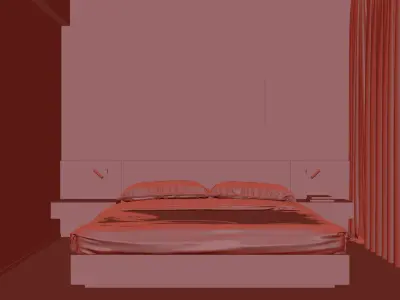 Bedroom interior 125 3D model