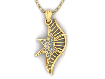 Star Pendant 3D print model