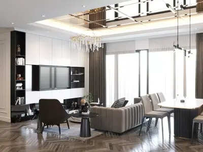 Interior Living Room 3D model