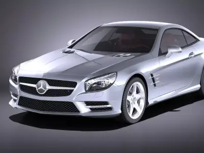 Mercedes SL 2015 VRAY 3D model