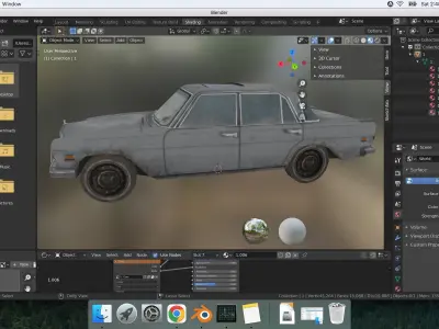 sedan 2009 Low-poly 3D model