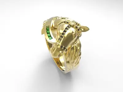 HORSE RING STONES 3D model
