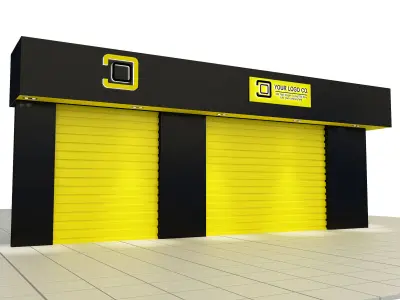  Car service entrance logo sign a607d 3D model