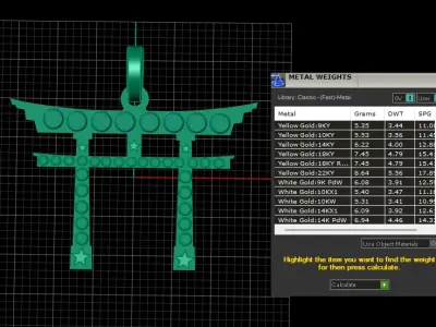 CROSS DIAMOND PENDANT 3D PRINTABLE MODEL  3D print model