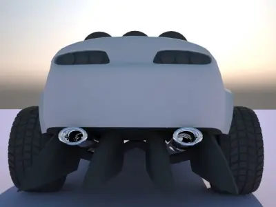 Toyota Supra Mad Max Mod 3D model