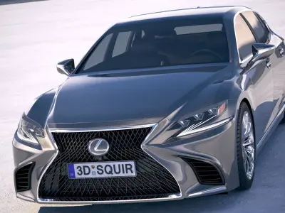 Lexus LS 500 2018 3D model