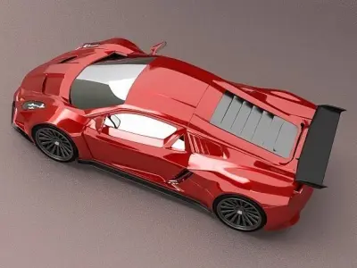 Eferos supercar concept 3D model