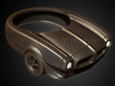 car ring 3D print model get