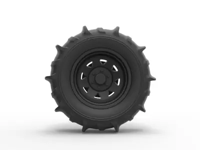 Wheel for sand 3D print model