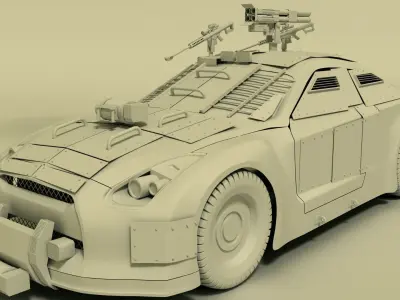 Nissan GTR  3D model