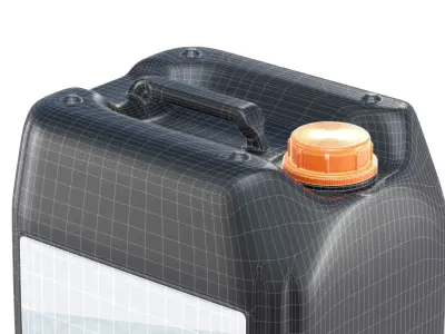 10L Plastic Jerrycan-2 3D model