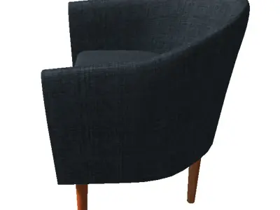 Armchair upholstered chair 3D model